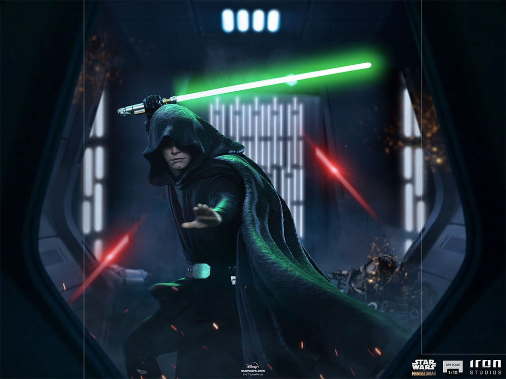 Estátua Luke Skywalker Combat Ver. - The Mandalorian - Art Scale 1/10 - Iron Studios