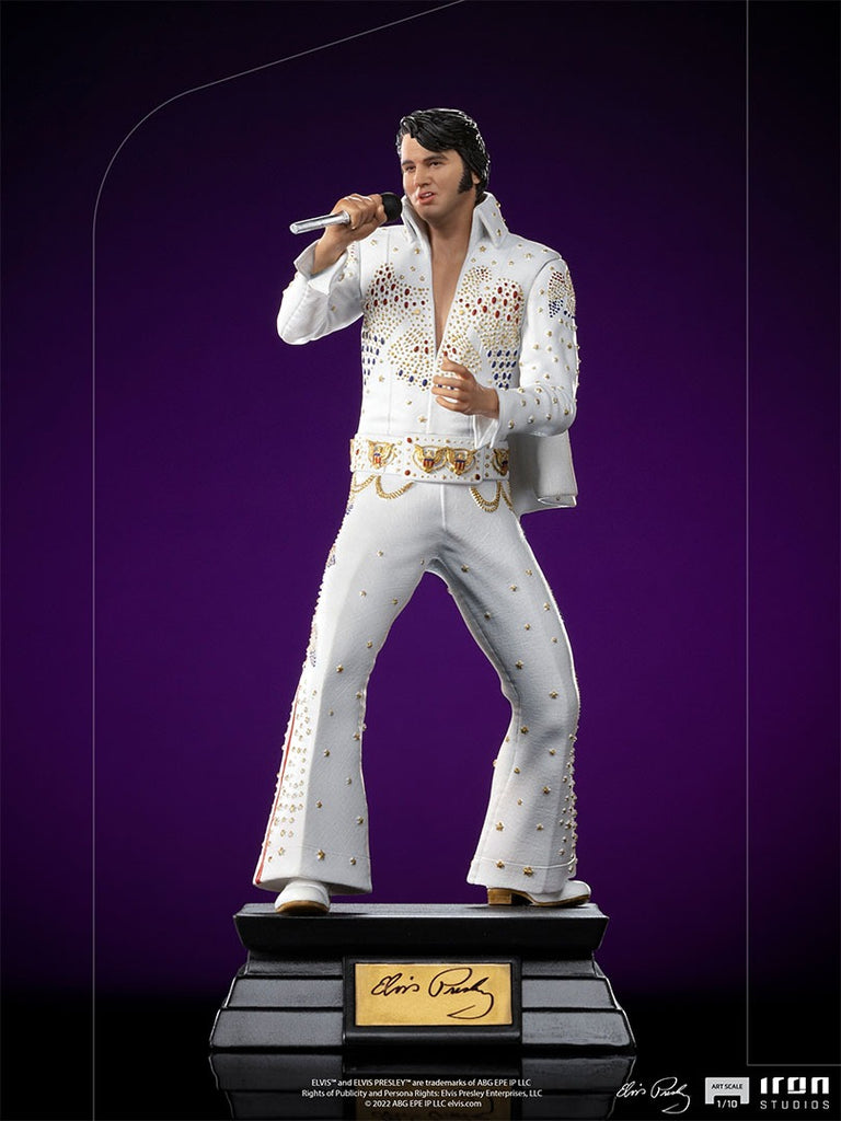 Estátua Elvis Presley 1973 - Aloha From Hawaii - Art Scale 1/10 - Iron Studios