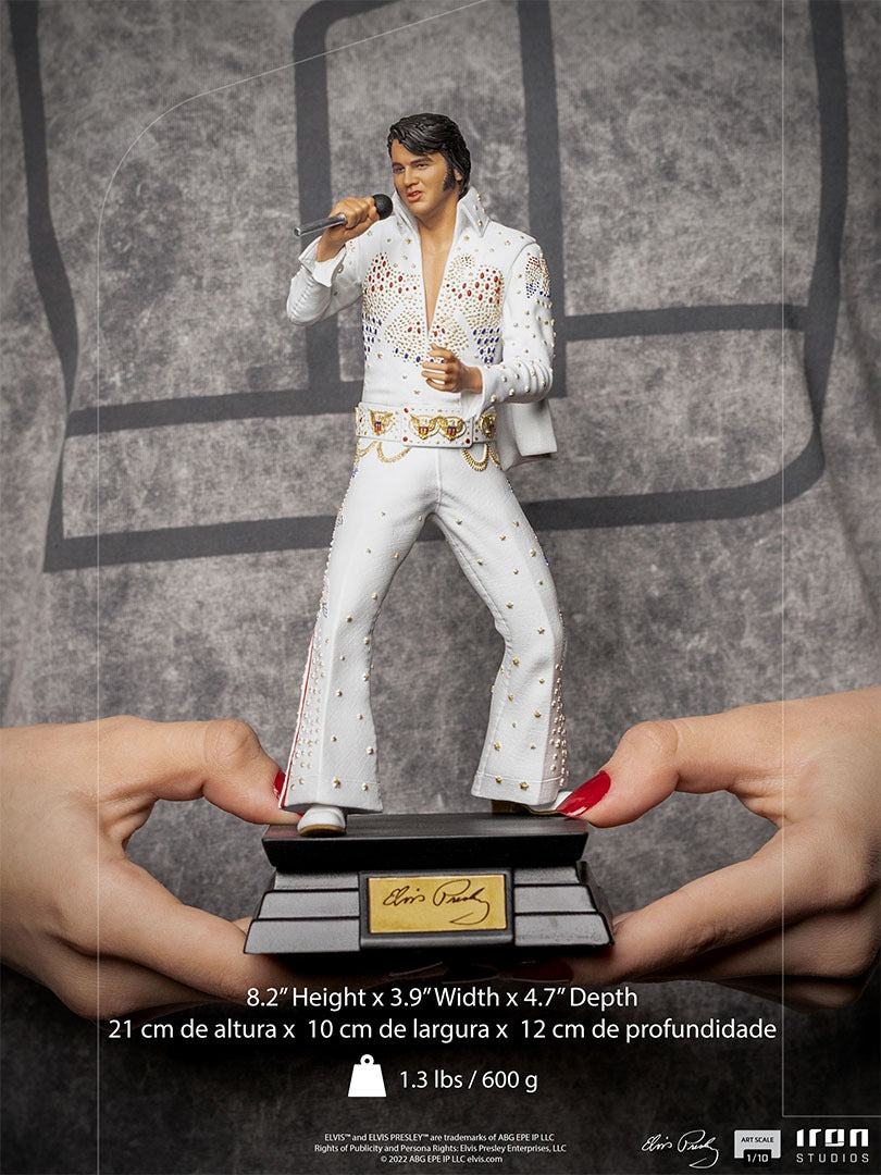 Estátua Elvis Presley 1973 - Aloha From Hawaii - Art Scale 1/10 - Iron Studios