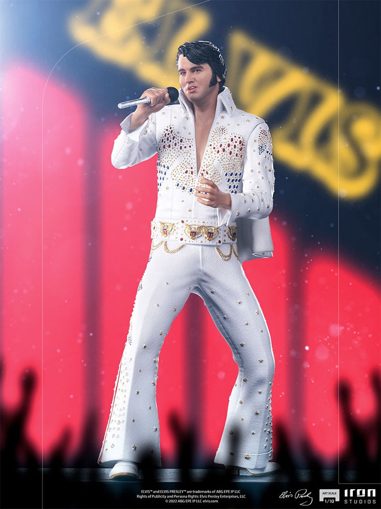 Estátua Elvis Presley 1973 - Aloha From Hawaii - Art Scale 1/10 - Iron Studios