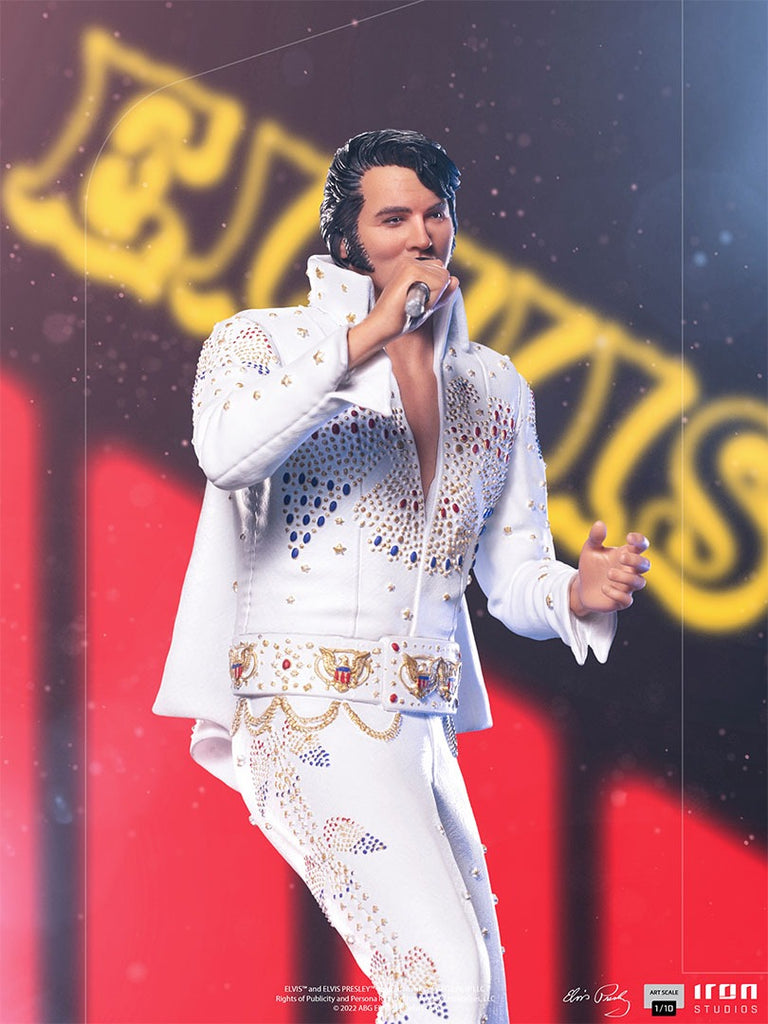 Estátua Elvis Presley 1973 - Aloha From Hawaii - Art Scale 1/10 - Iron Studios