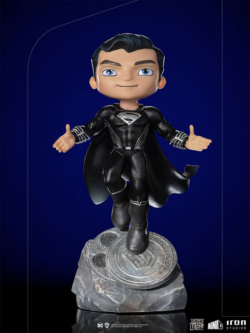 Estátua Superman Black  - Zack Snyder's Justice League - MiniCo - Iron Studios