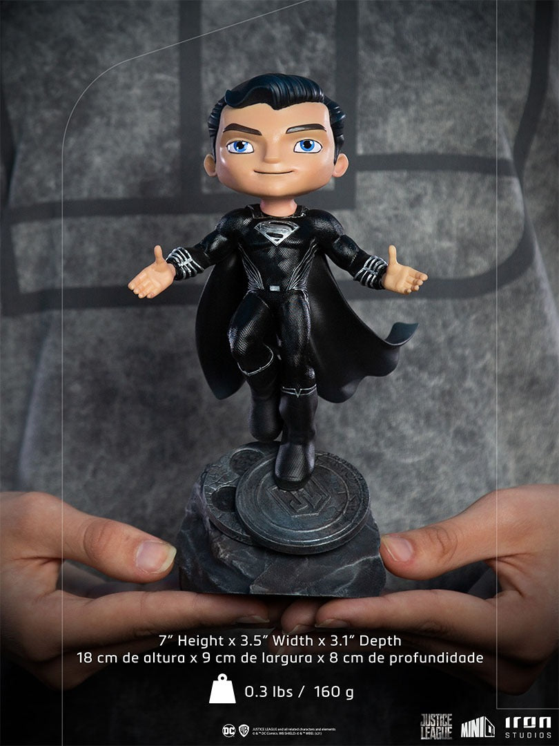 Estátua Superman Black  - Zack Snyder's Justice League - MiniCo - Iron Studios