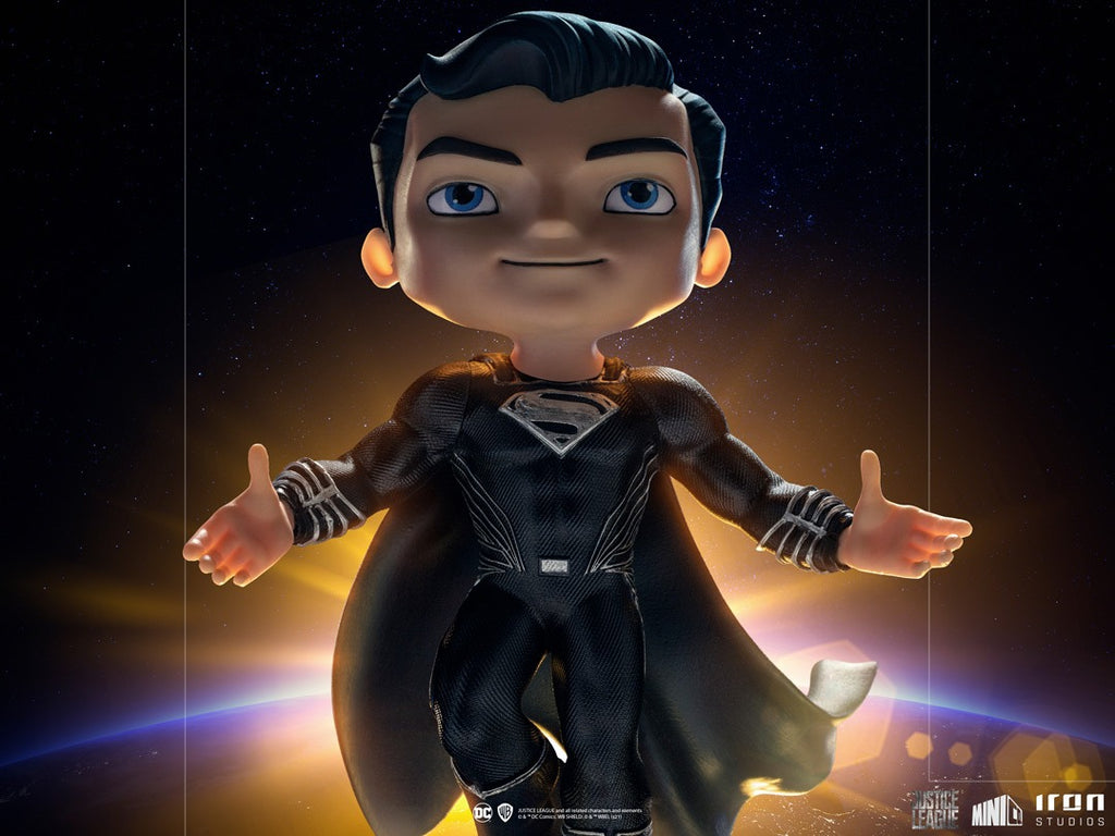 Estátua Superman Black  - Zack Snyder's Justice League - MiniCo - Iron Studios