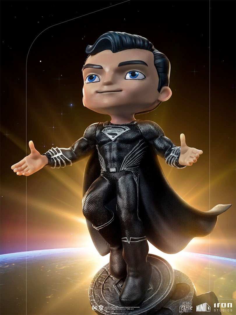 Estátua Superman Black  - Zack Snyder's Justice League - MiniCo - Iron Studios