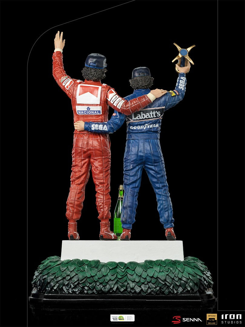 Estátua Ayrton Senna and Alain Prost Deluxe - The Last Podium - Art Scale 1/10 - Iron Studios