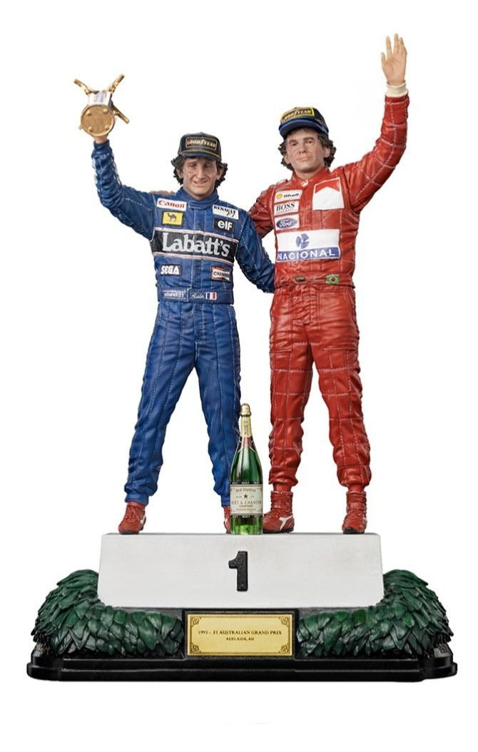 Estátua Ayrton Senna and Alain Prost Deluxe - The Last Podium - Art Scale 1/10 - Iron Studios