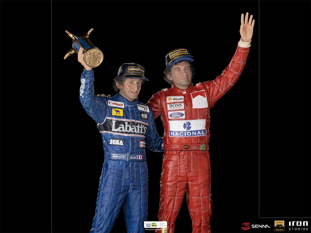 Estátua Ayrton Senna and Alain Prost Deluxe - The Last Podium - Art Scale 1/10 - Iron Studios