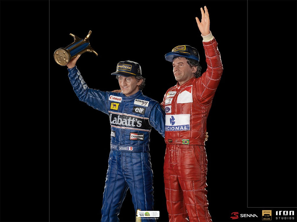 Estátua Ayrton Senna and Alain Prost Deluxe - The Last Podium - Art Scale 1/10 - Iron Studios