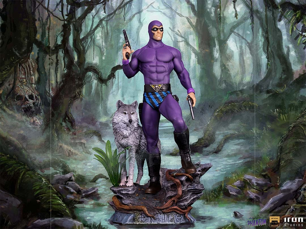 Estátua O Fantasma Deluxe - Defensores da Terra - Art Scale  1/10 - Iron Studios