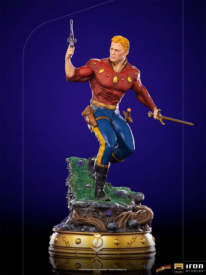 Estátua Flash Gordon Deluxe - Defenders of the Earth - Art Scale 1/10 - Iron Studios
