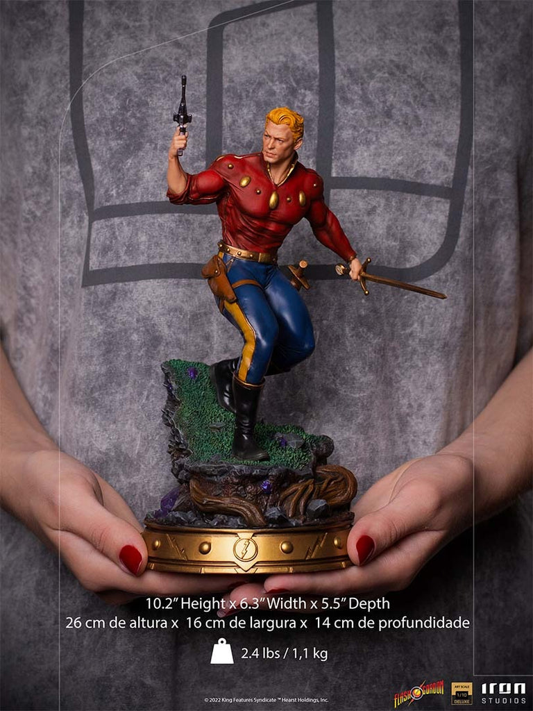 Estátua Flash Gordon Deluxe - Defenders of the Earth - Art Scale 1/10 - Iron Studios
