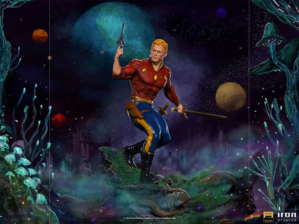 Estátua Flash Gordon Deluxe - Defenders of the Earth - Art Scale 1/10 - Iron Studios