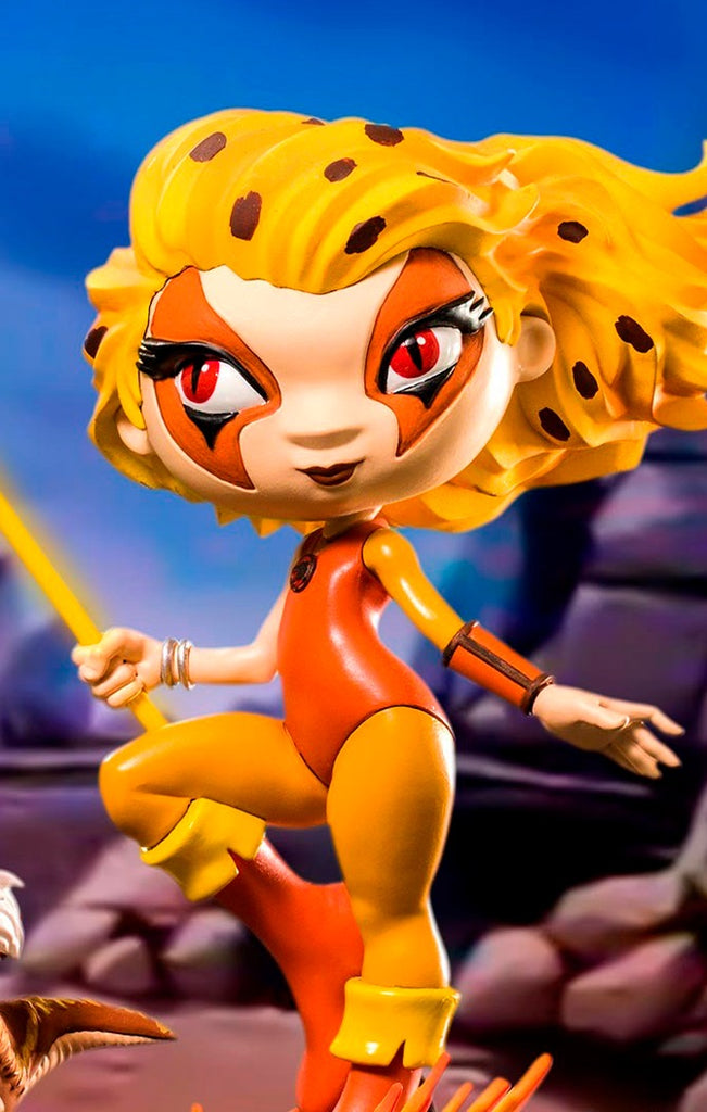 Estátua Cheetara & Snarf - Thundercats- MiniCo - Iron Studios
