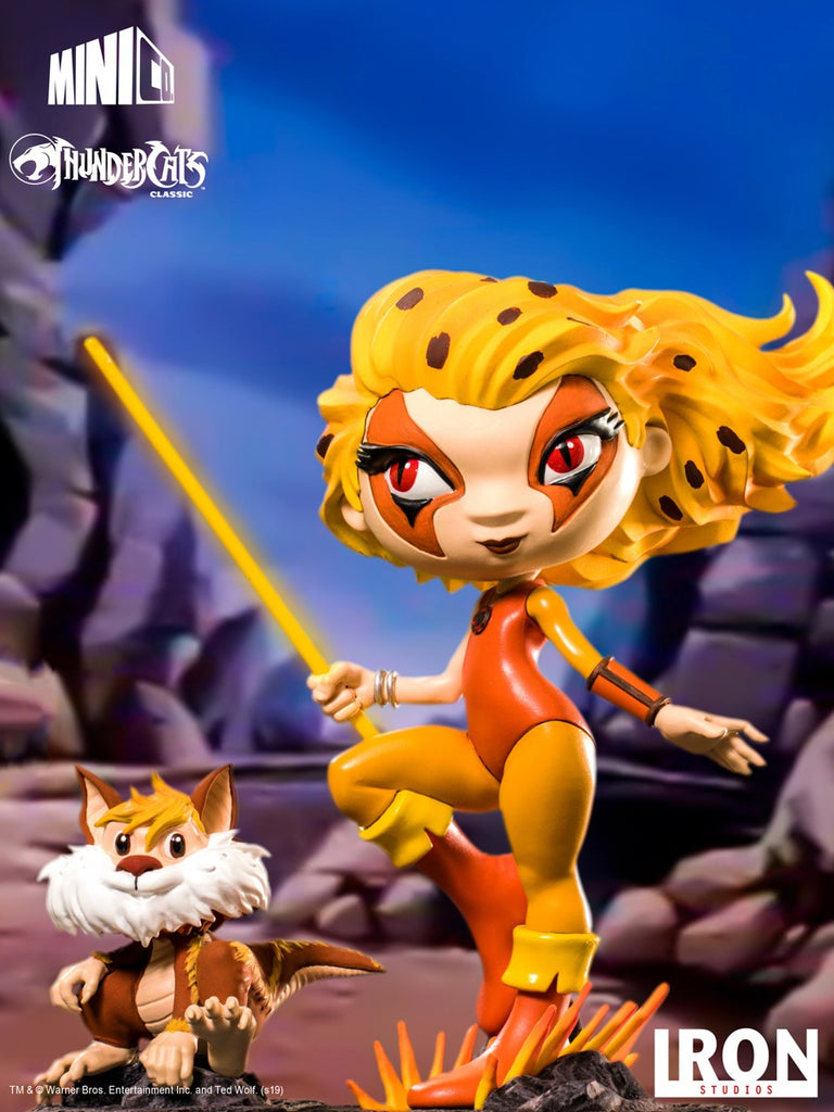 Estátua Cheetara & Snarf - Thundercats- MiniCo - Iron Studios