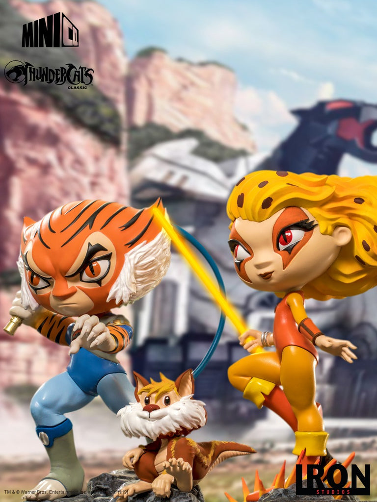 Estátua Cheetara & Snarf - Thundercats- MiniCo - Iron Studios
