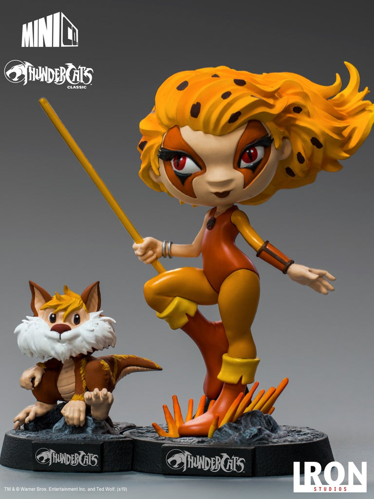 Estátua Cheetara & Snarf - Thundercats- MiniCo - Iron Studios