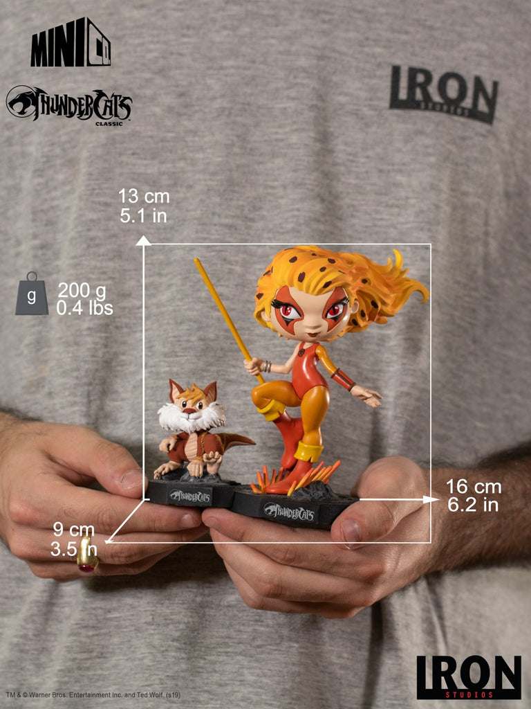 Estátua Cheetara & Snarf - Thundercats- MiniCo - Iron Studios
