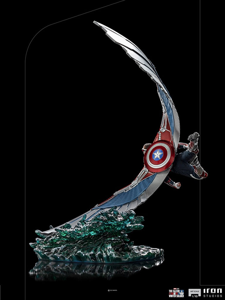 Estátua Capitão América Sam Wilson (Deluxe) - O Falcão e o Soldado Invernal - BDS Art Scale 1/10 - Iron Studios