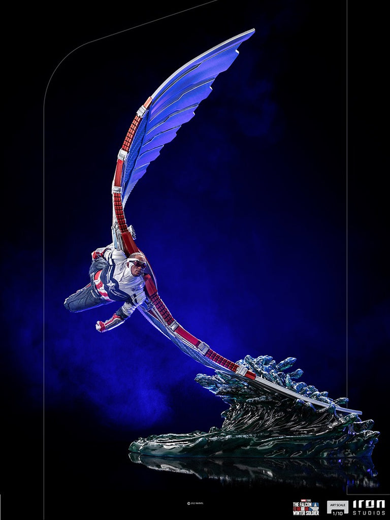 Estátua Capitão América Sam Wilson (Deluxe) - O Falcão e o Soldado Invernal - BDS Art Scale 1/10 - Iron Studios