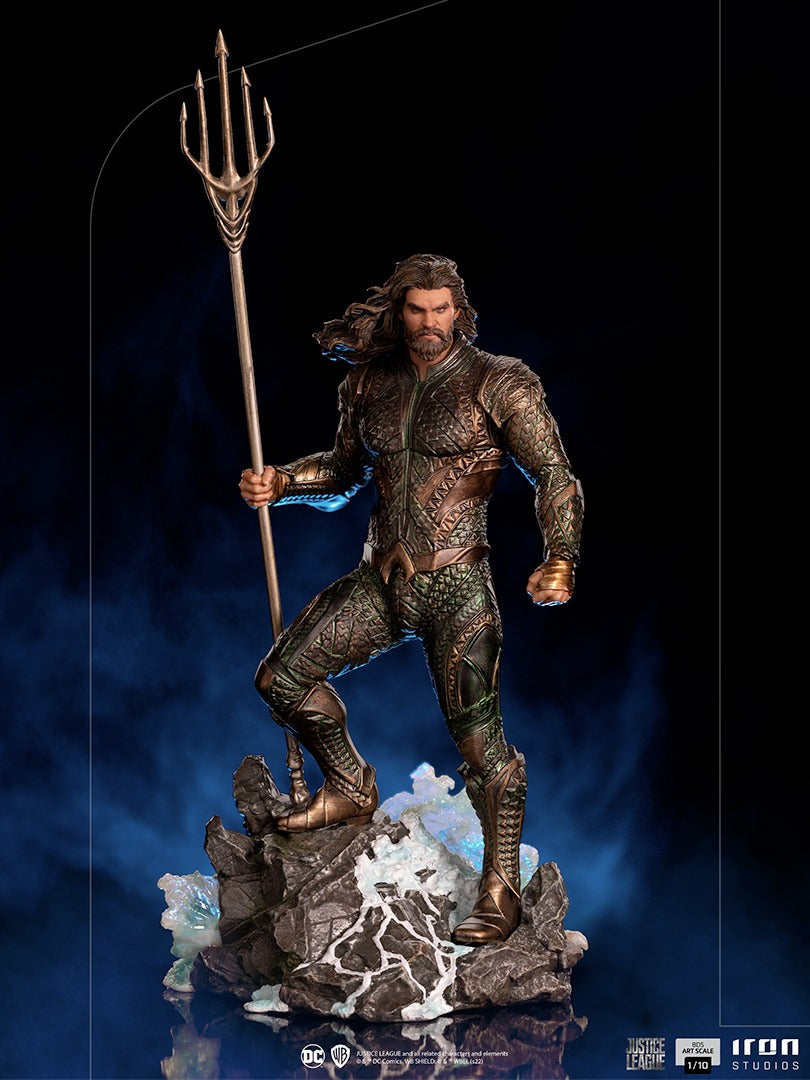 Estátua Aquaman - Liga da Justiça de Zack Snyder - BDS Art Scale 1/10 - Iron Studios