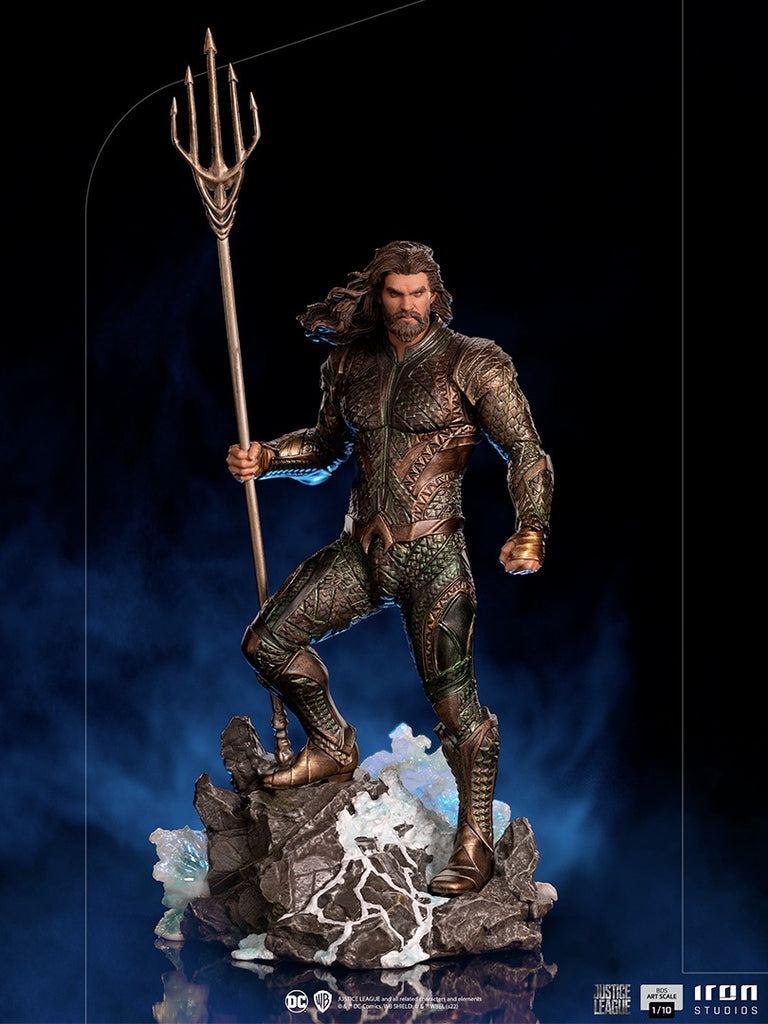 Estátua Aquaman - Liga da Justiça de Zack Snyder - BDS Art Scale 1/10 - Iron Studios