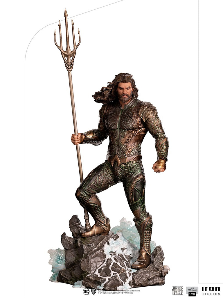 Estátua Aquaman - Liga da Justiça de Zack Snyder - BDS Art Scale 1/10 - Iron Studios