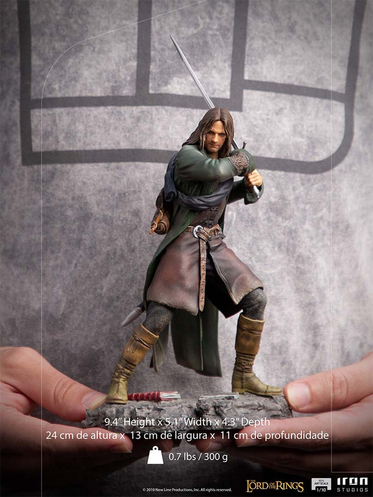 Estátua Aragorn - O Senhor dos Anéis - Art Scale 1/10 - Iron Studios