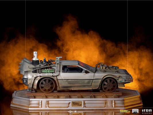 Estátua Delorean - De Volta para o Futuro III - Art Scale 1/10 - Iron Studios