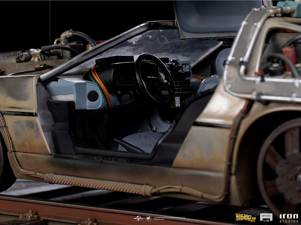 Estátua Delorean - De Volta para o Futuro III - Art Scale 1/10 - Iron Studios