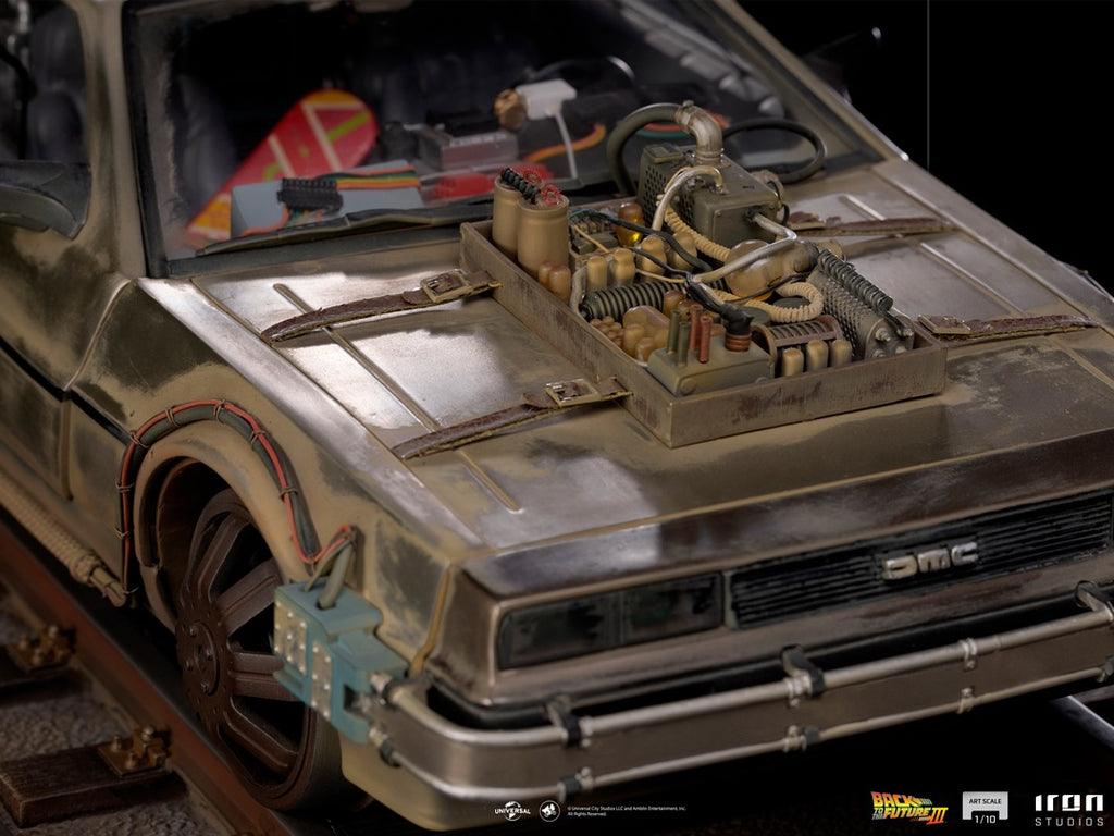 Estátua Delorean - De Volta para o Futuro III - Art Scale 1/10 - Iron Studios