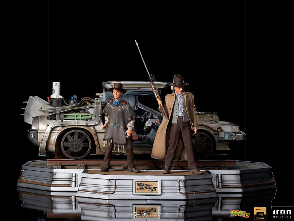 Estátua Delorean (Full Set) - De Volta para o Futuro III - Art Scale 1/10 - Iron Studios
