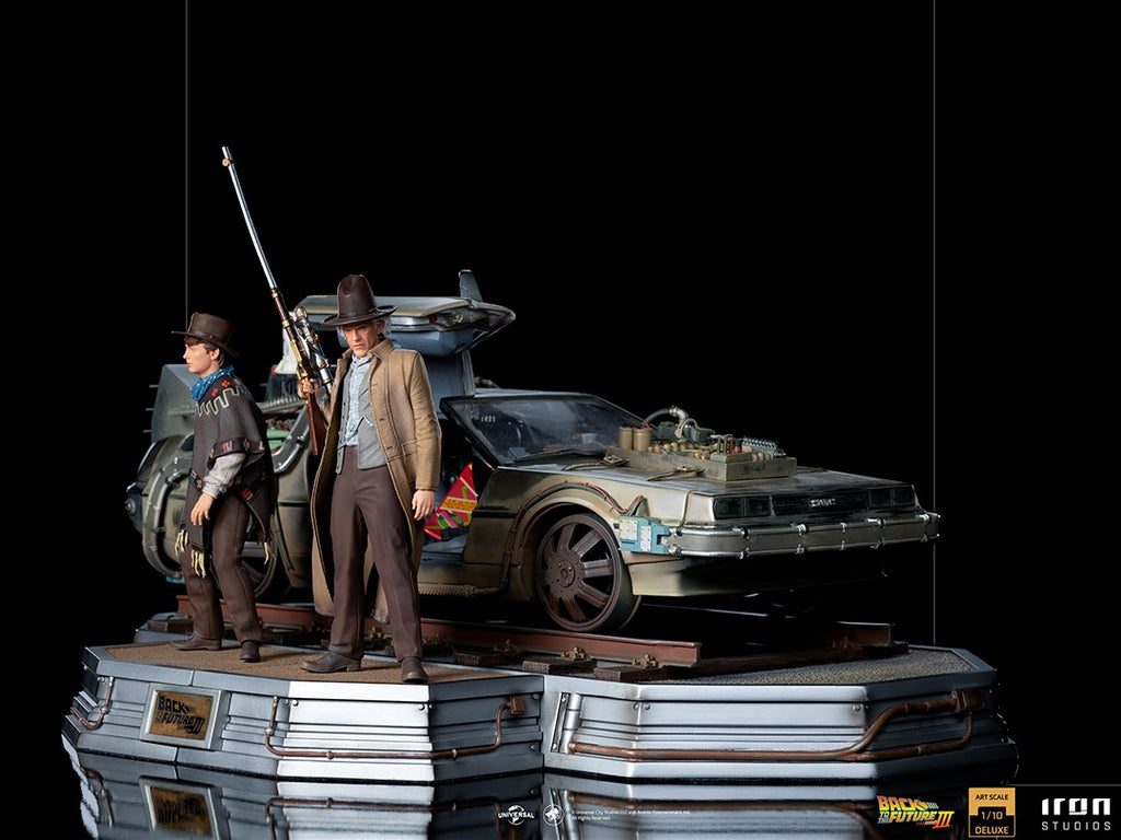 Estátua Delorean (Full Set) - De Volta para o Futuro III - Art Scale 1/10 - Iron Studios