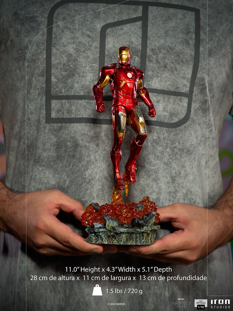 Estátua Iron Man (Batalha de Nova York) - Infinity Saga - BDS Art Scale 1/10  - Iron Studios