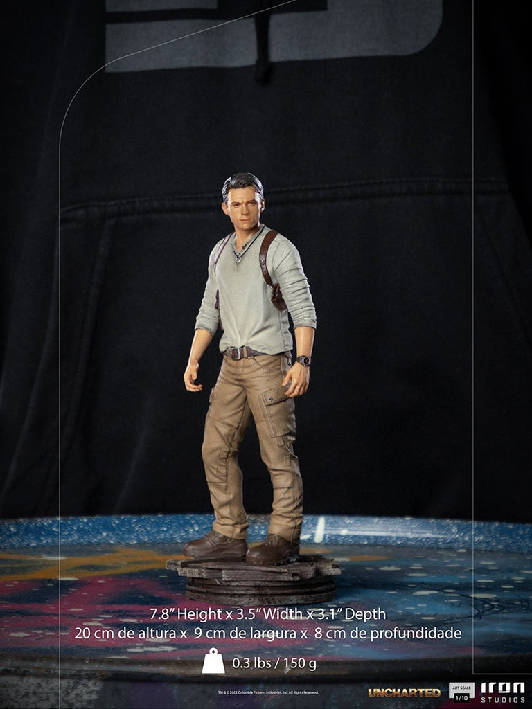 Estátua Nathan Drake - Uncharted (Movie) - Art Scale 1/10 - Iron Studios