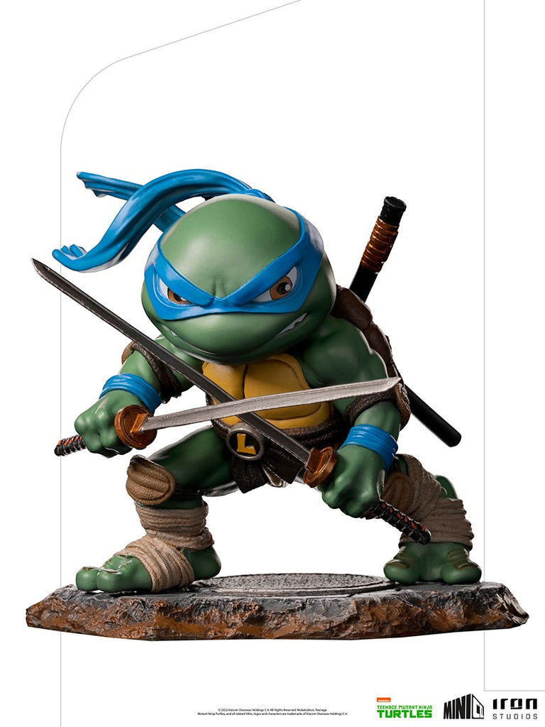 Estátua Leonardo - Tartarugas Ninja - MiniCo - Iron Studios