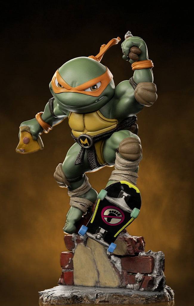 Estátua Michelangelo - Tartarugas Ninja - MiniCo - Iron Studios
