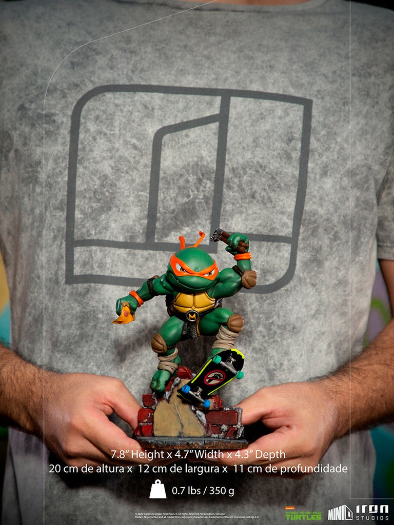 Estátua Michelangelo - Tartarugas Ninja - MiniCo - Iron Studios