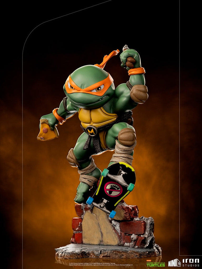 Estátua Michelangelo - Tartarugas Ninja - MiniCo - Iron Studios