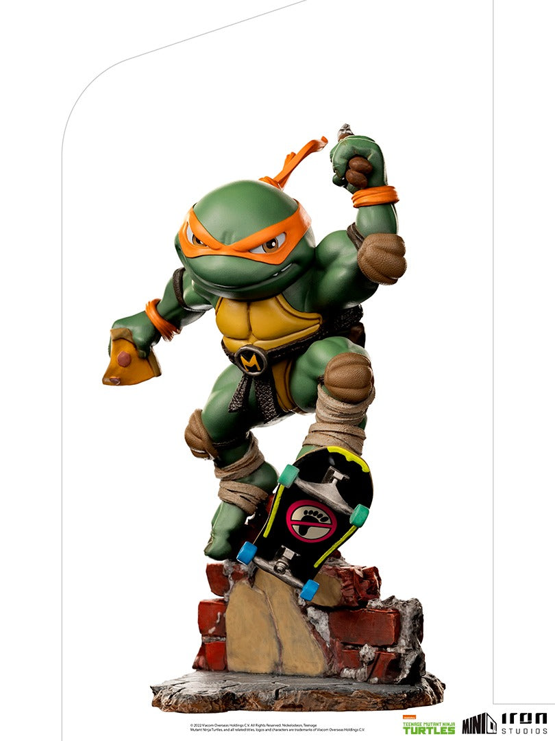 Estátua Michelangelo - Tartarugas Ninja - MiniCo - Iron Studios
