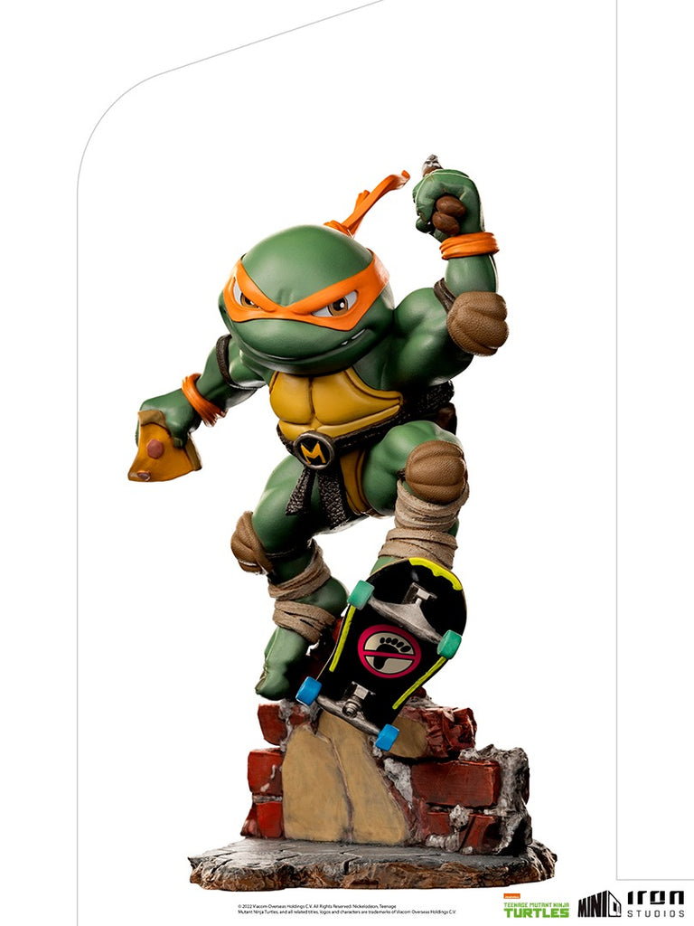 Estátua Michelangelo - Tartarugas Ninja - MiniCo - Iron Studios
