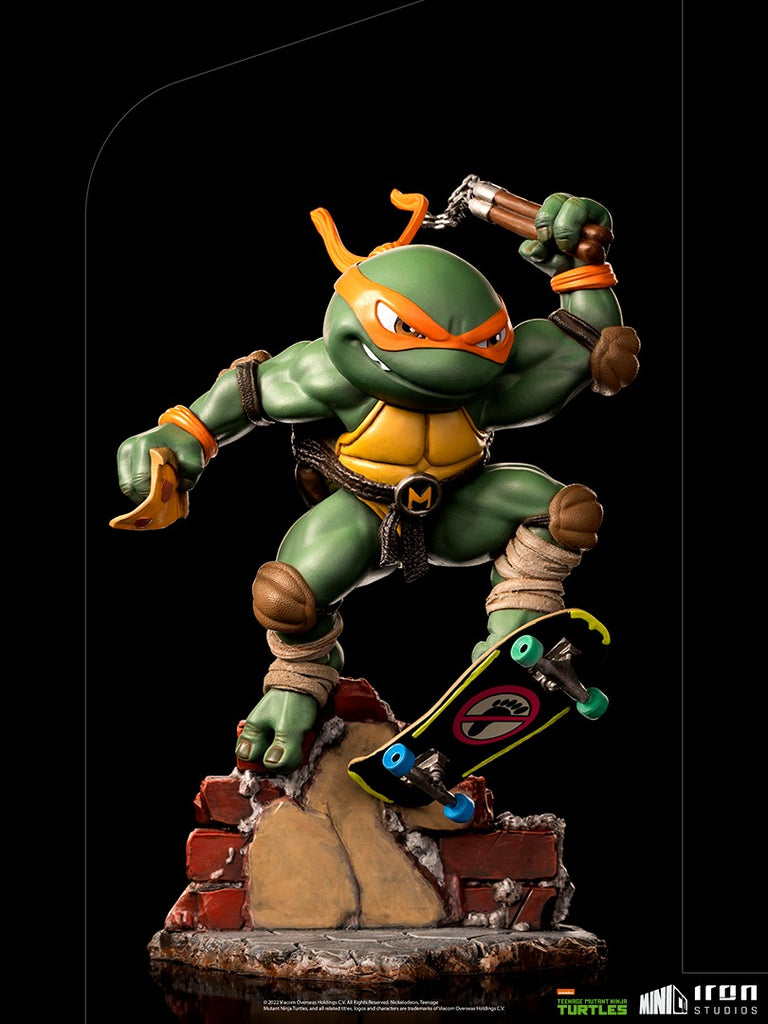Estátua Michelangelo - Tartarugas Ninja - MiniCo - Iron Studios