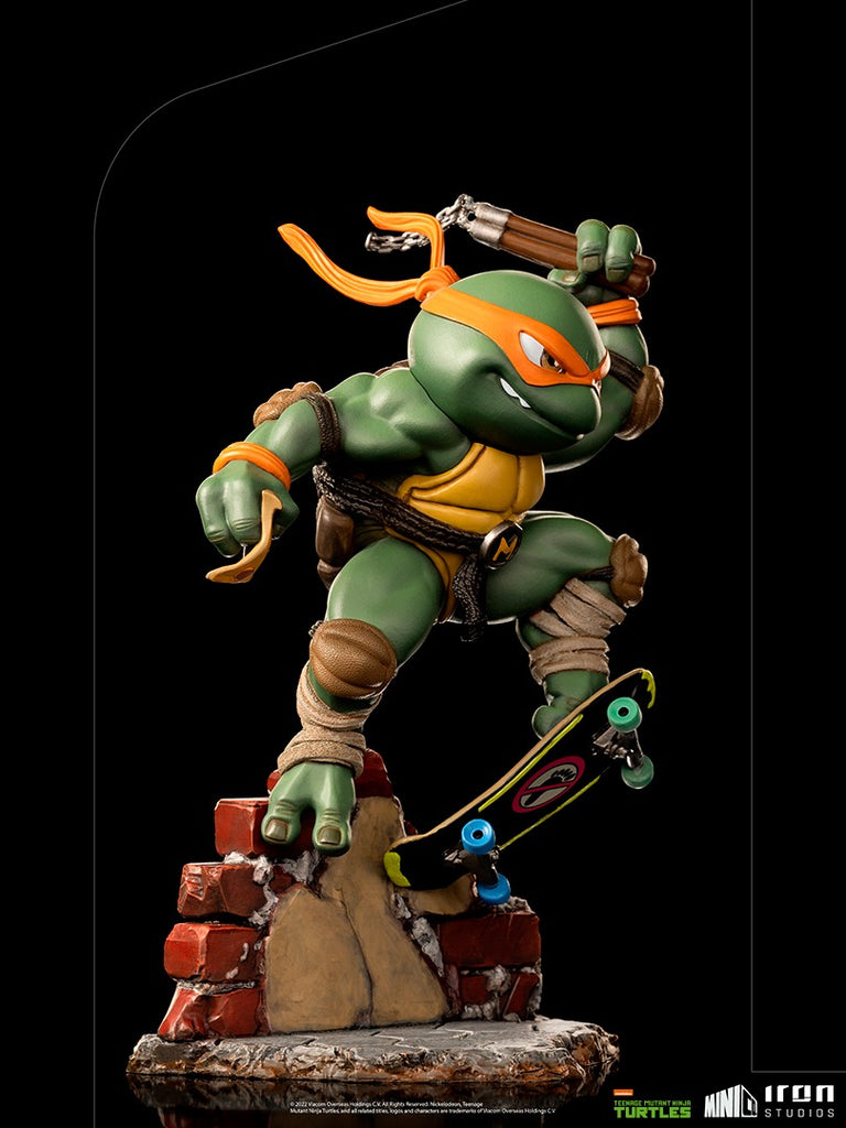 Estátua Michelangelo - Tartarugas Ninja - MiniCo - Iron Studios