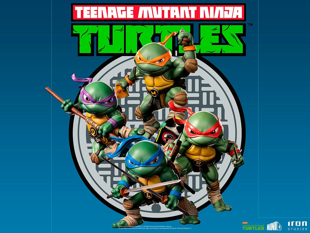 Estátua Michelangelo - Tartarugas Ninja - MiniCo - Iron Studios