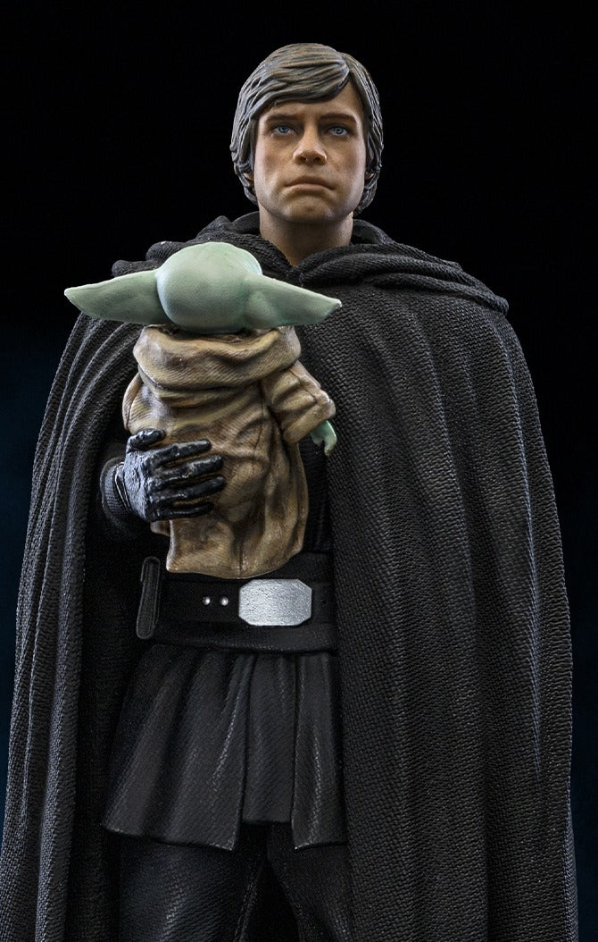 Estátua Luke Skywalker and Grogu - The Mandalorian - Art Scale 1/10 - Iron Studios