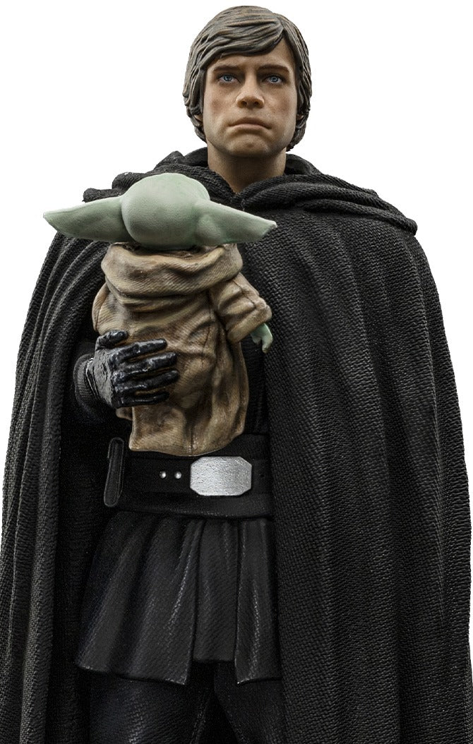 Estátua Luke Skywalker and Grogu - The Mandalorian - Art Scale 1/10 - Iron Studios