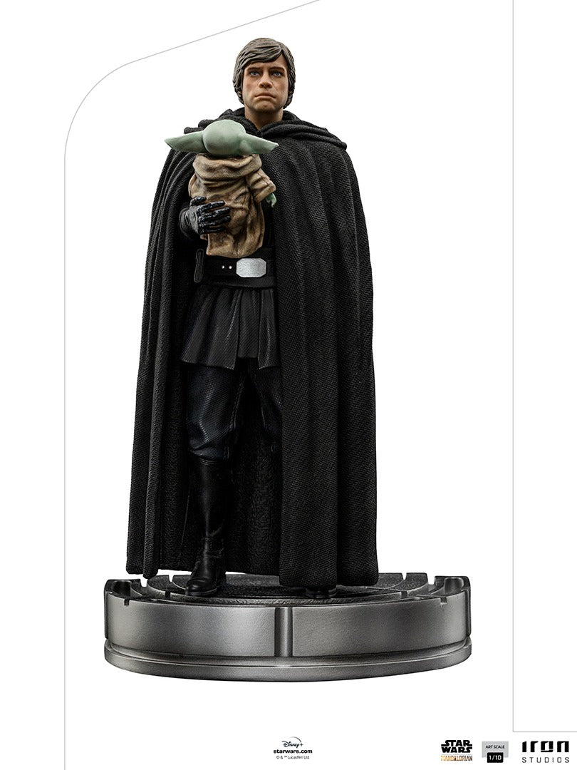 Estátua Luke Skywalker and Grogu - The Mandalorian - Art Scale 1/10 - Iron Studios