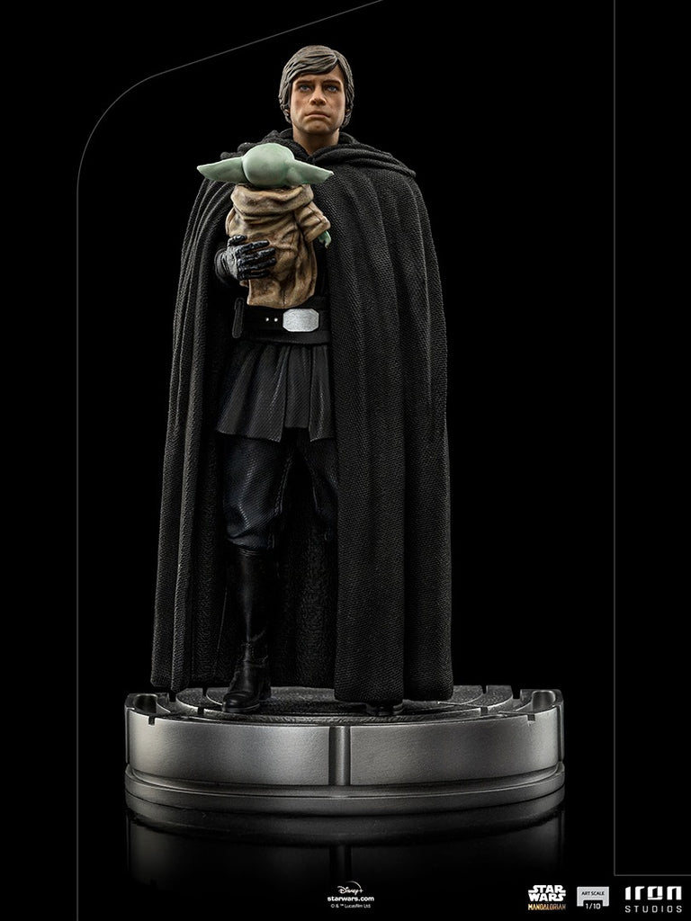 Estátua Luke Skywalker and Grogu - The Mandalorian - Art Scale 1/10 - Iron Studios