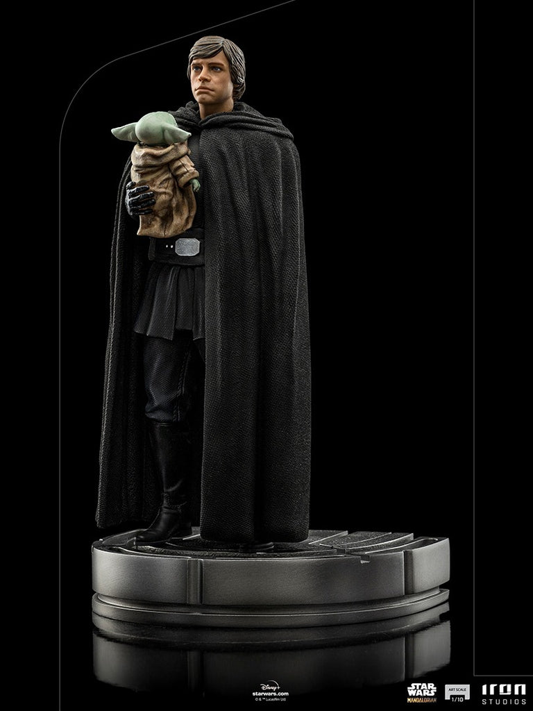 Estátua Luke Skywalker and Grogu - The Mandalorian - Art Scale 1/10 - Iron Studios