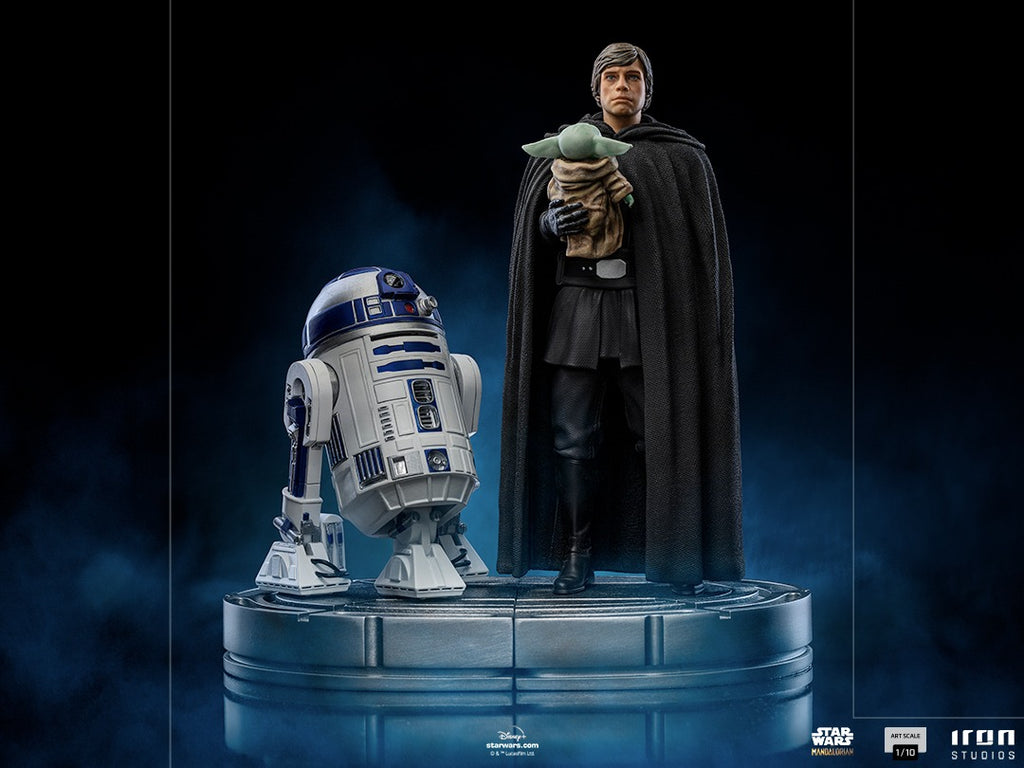 Estátua Luke Skywalker and Grogu - The Mandalorian - Art Scale 1/10 - Iron Studios